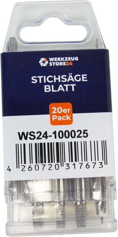Ws24 - 20x HSS-Stichsägeblatt gefräst/gewellt gl 75 vl 50 mm gerade 100025