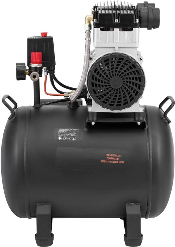 Mophorn - Luftkompressor, 10 Gallonen Stahltank, 2 ps, 5,3 cfm bei 90 psi ölfreier Luftkompressor & max. 125 psi Druck, ...