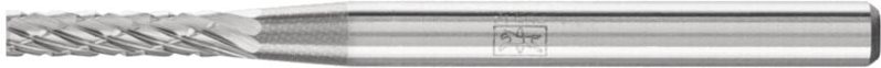 Thumbnail - Hartmetall Frässtift Zylinder zya ø 02x10mm Schaft-Ø 3 mm Z3P universal mittel kreuzverzahnt - Pferd