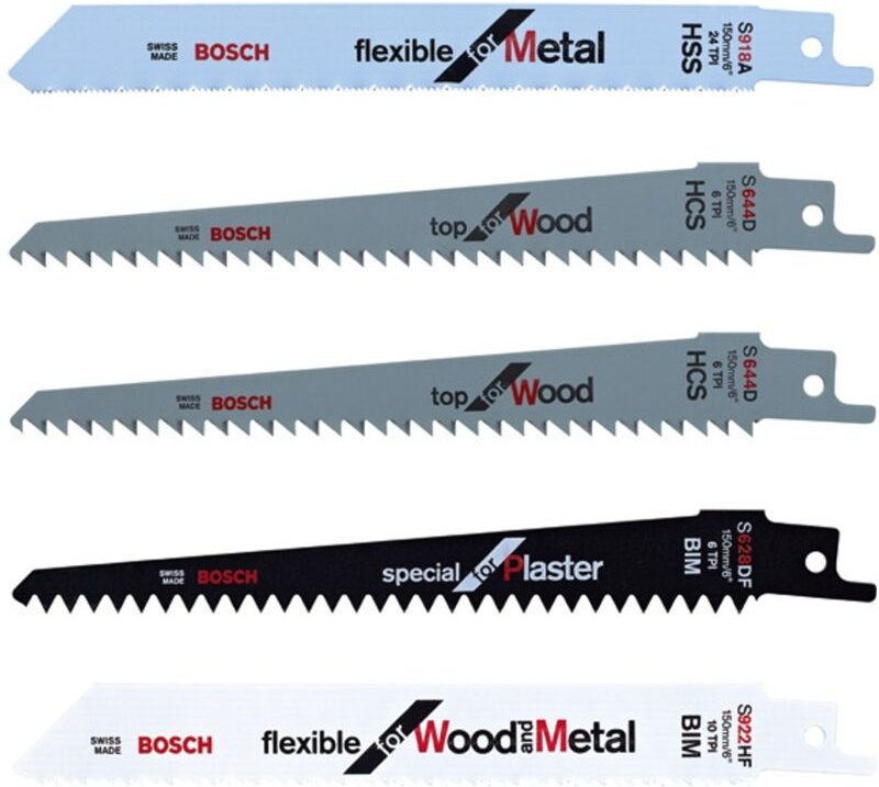 Bosch - Home and Garden F016800307 Keo 5er Sägeblatt Set Sägeblatt-Länge 150 mm 1 St.