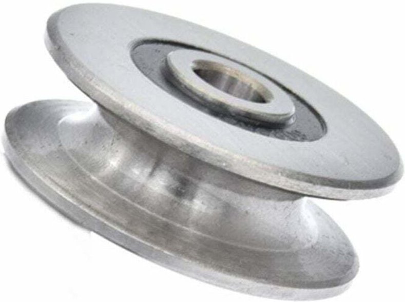 Ulisem, 8 mm tiefe U-Nut-Rolle aus Edelstahl mit Kugellager, 250 kg, Metallrolle zum Heben, Führungsinnendurchmesser (40...