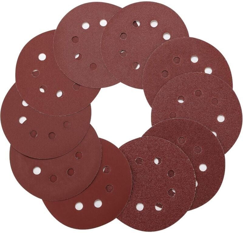 125-mm-Schleifscheibe, 100 Stück Schleifscheiben mit Körnung 40/60/80/100/120/180/240/320/400/800 zum Schleifen/Polieren...