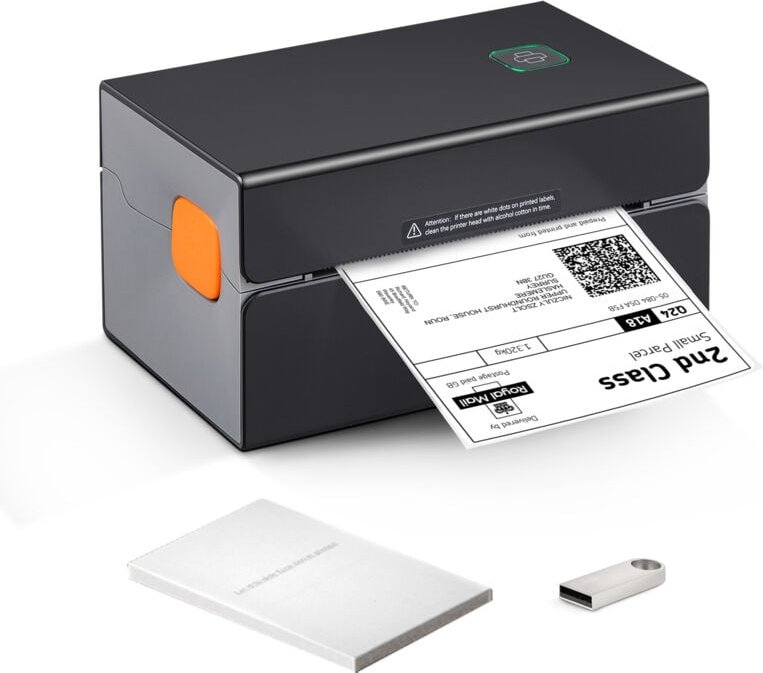 Thermo-Etikettendrucker von, 300 dpi, Bluetooth, automatische Etikettenerkennung, 4 x 6 Versandpakete, kompatibel mit