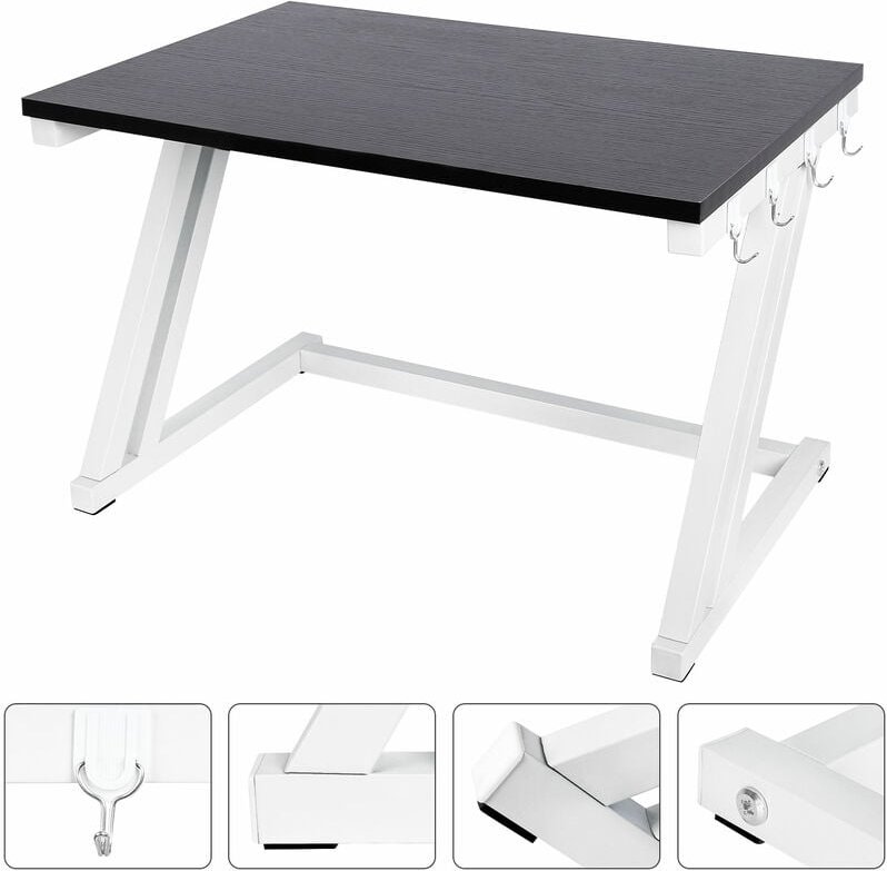 2-stufiges Haloyo Mikrowellenhalterung,Microwave Holder,57 x 38 x 38 cm,weiß+schwarz