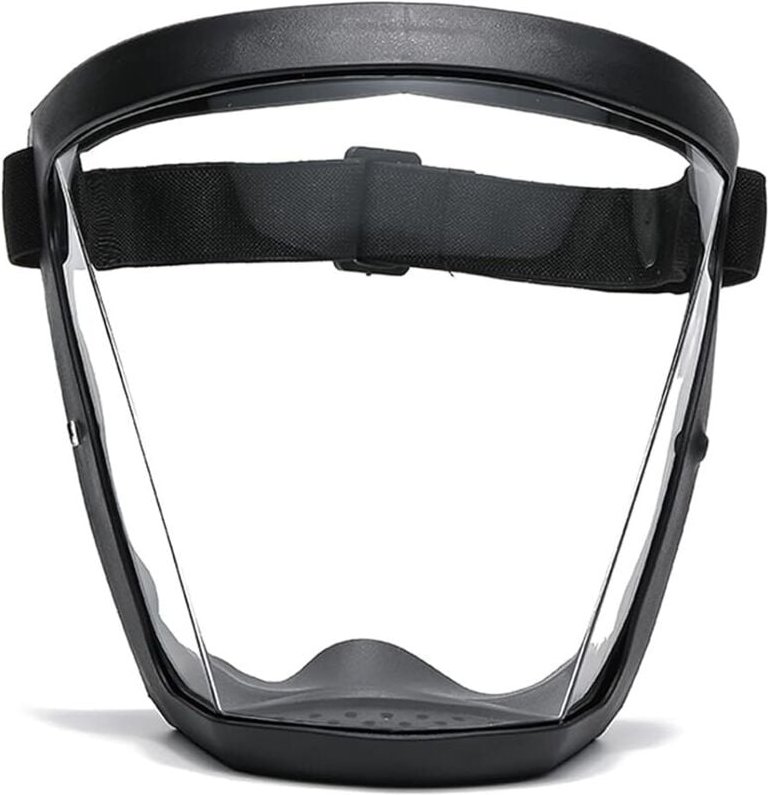 Superschützender Gesichtsschutz, Antibeschlagmaske, durchsichtiger Gesichtsschutz für Erwachsene, Kunststoff-Gesichtsmas...