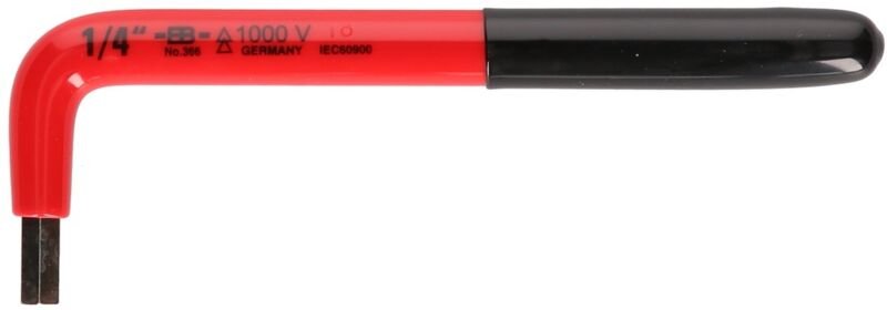 Thumbnail - Innensechskant-Winkelstiftschlüssel mit Schutzisolierung, 7/32'