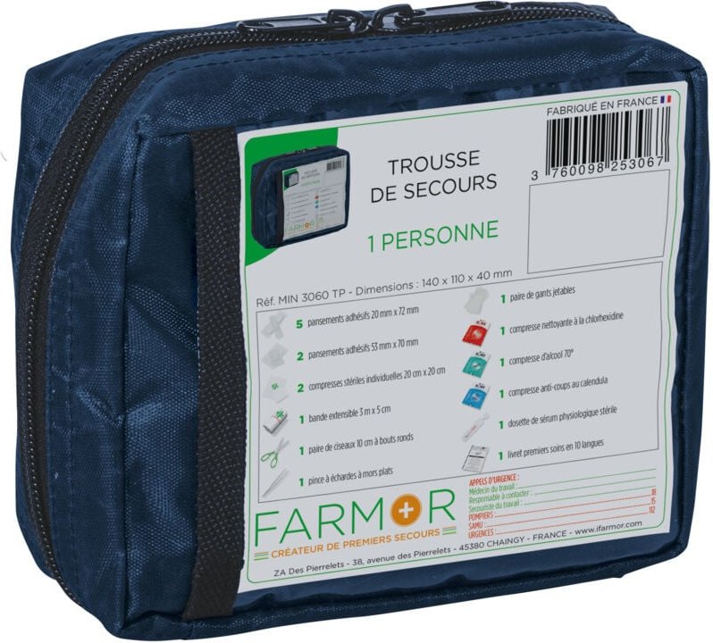 Individueller Erste-Hilfe-Kasten Farmor 1 Person -Min 3060 Tp
