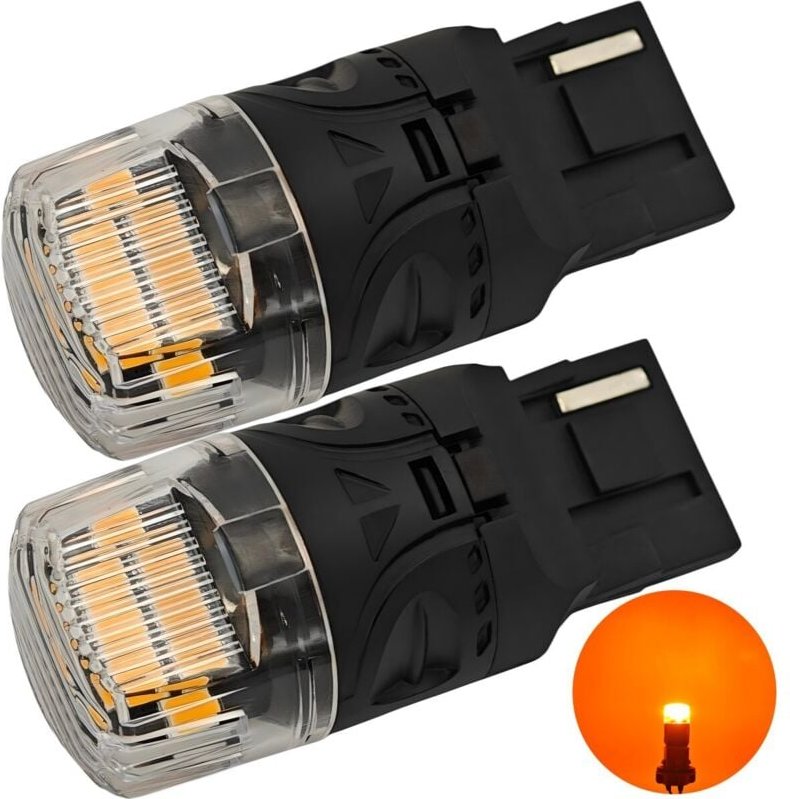Stück W21W LED-Birne 7440 12V 1800lm CANBUS orange