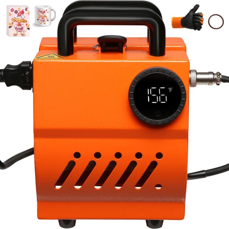 Thumbnail - Tassen-Hitzepresse, Mini-Tassenpresse für DIY-Sublimation, passend für 313–425 ml Kaffeetassen, leichte Handpresse mit K...