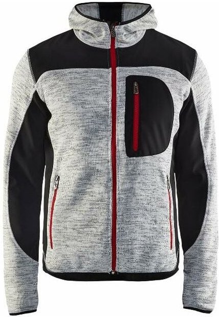 Blaklader - Strickjacke mit Kapuze t.xs - grau china/schwarz - 493021179099-XS