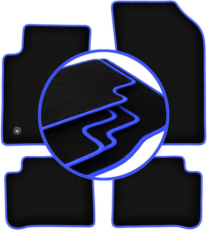 CARLUX-BLUE Autofußmatten für: Citroen C3 III Fließheck (2017-)