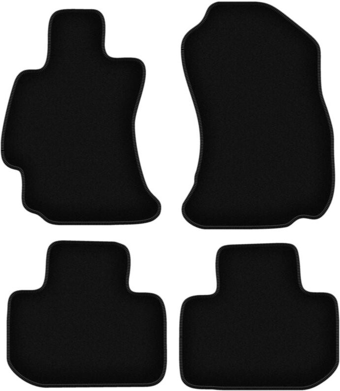BASIC schwarze Veloursmatten für: Subaru Outback Limousine, Kombi (2009-)