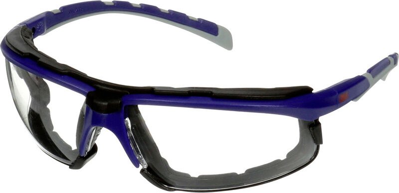 3M S2001SGAF-BGR-F Schutzbrille mit Antibeschlag-Schutz, mit Antikratz-Schutz Blau, Grau EN 166 DIN