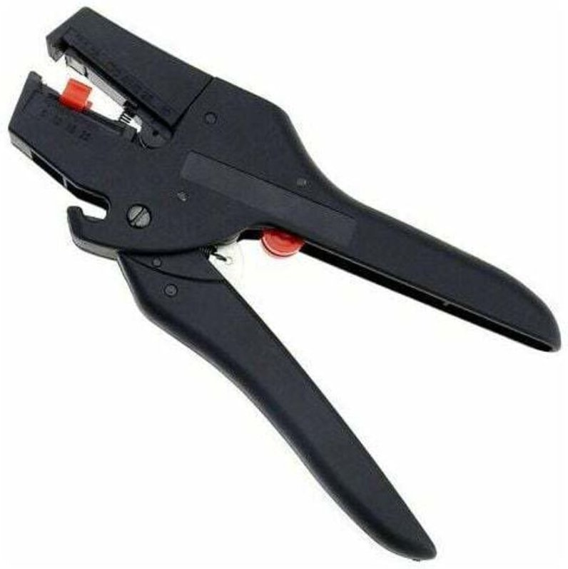 Einstellbarer automatischer Abisolierer für Kabel mit 0,08–6 mm Isolierung.