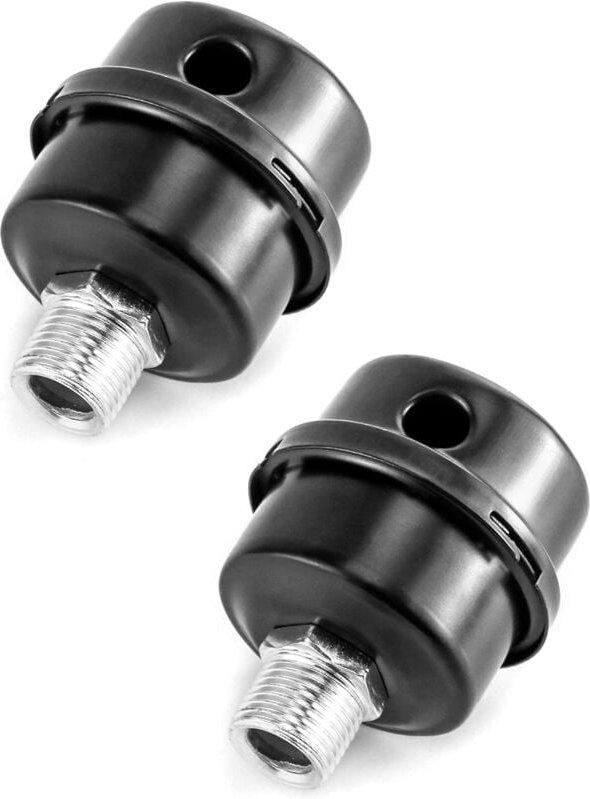 Thumbnail - 2er-Pack Luftkompressor-Schalldämpfer, Metall-Luftkompressor-Ansaugfilter-Schalldämpfer, 1/2 Zoll pt 20 mm