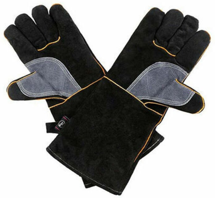 Thumbnail - LaBlanc – Extrem feuer- und hitzebeständige Handschuhe, Leder mit Kevlar-Nähten, perfekt für Kamin, Herd, Ofen, Grill, S...