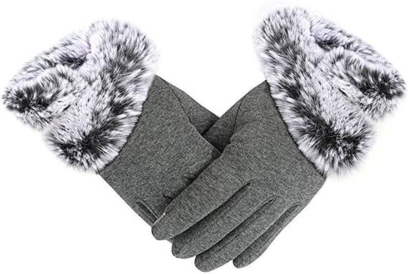 Thumbnail - Ahlsen Warme Damen-Winterhandschuhe, Damen-Winter-Touchscreen-Handschuhe, warme, dicke Touchscreen-Winterhandschuhe für ...
