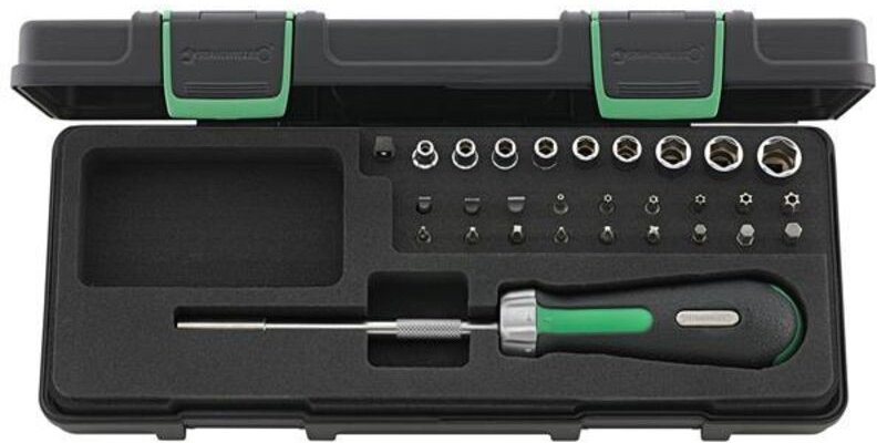 Stahlwille 4008/27/1R KN Bitratschen-Satz 1/4"