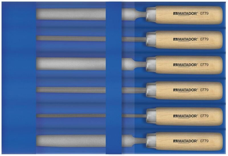 Schlüsselfeilen-Satz, 6-tlg., 100 mm (4'