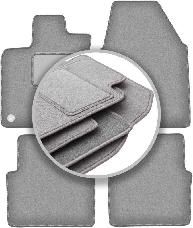 Graue Automatten für: Nissan Qashqai I J10 (breit) Crossover (2007-2013)