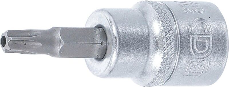 Thumbnail - Bgs Technic - Bit-Einsatz Antrieb Innenvierkant 10 mm (3/8') T-Profil (für Torx) mit Bohrung T27