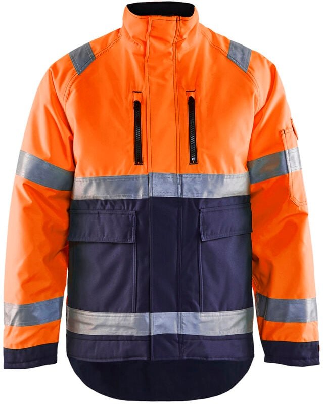 Arbeitsjacke Winter Hochsichtbarkeit 4827 - Neonorange/Navy M