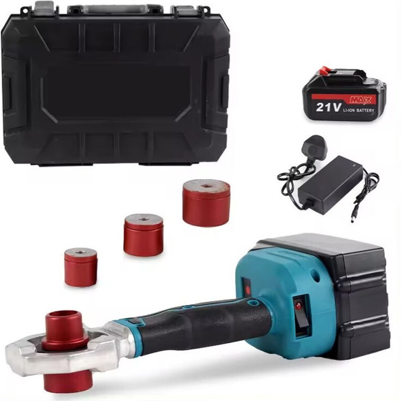 Kunststoff-Wasserrohrschweißgerät, kabelloses tragbares Plug-in-Schweißgerät-Kit, PPR-Rohrschweißgerät mit 6 Düsenköpfen...