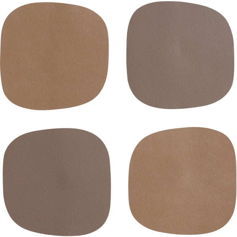 Vinanivao Untersetzer 10 x 10 cm bronze/braun 4er-Set Platzdecken