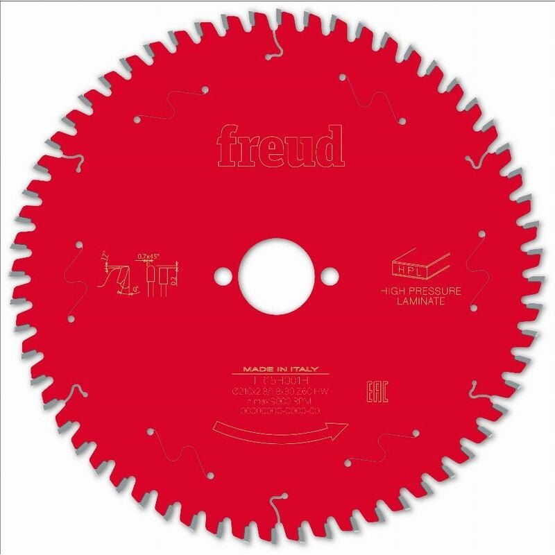 Sägeblatt für Handkreissäge Freud 210 2,8/1,8 AL30 Z60 tp 0° - F03FS09869 -FR15H001H