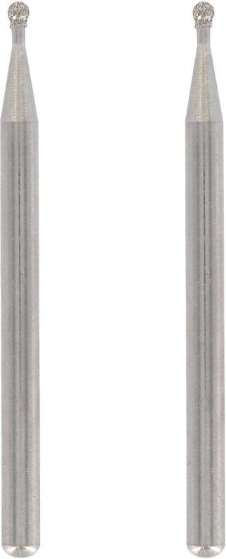 Beijiyi - Set mit 2 Diamantspitzen, runde Spitze, Arbeitsdurchmesser 2 mm für Gravuren und Skulpturen in Glas, Spiegel, ...