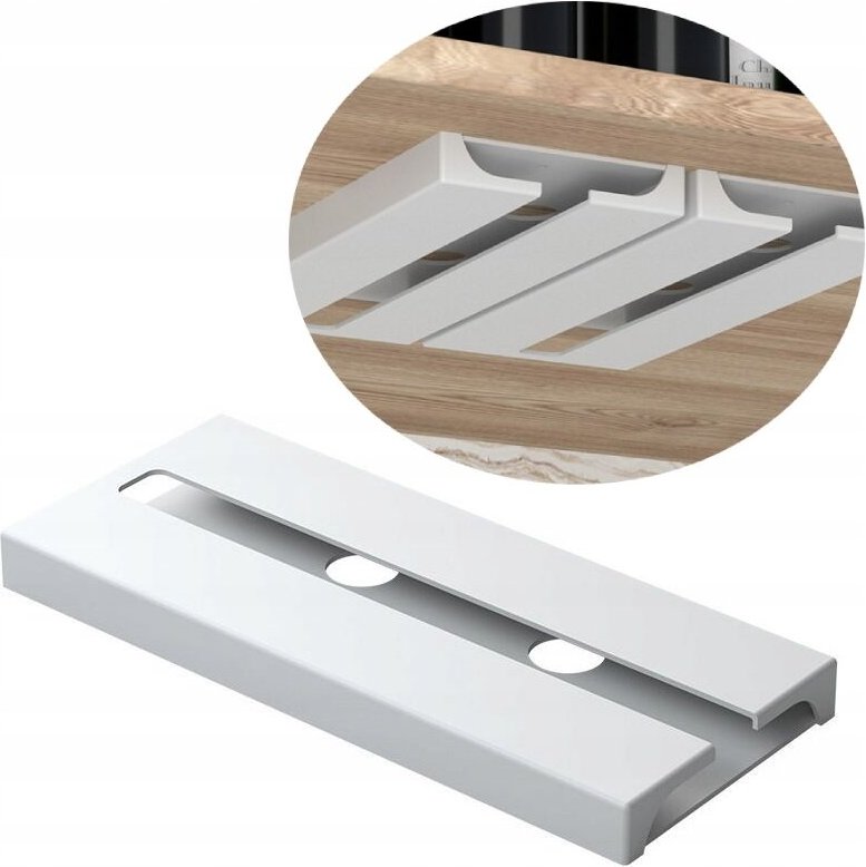 Weinglashalter, Doppel-Weinlampe, mattweiß