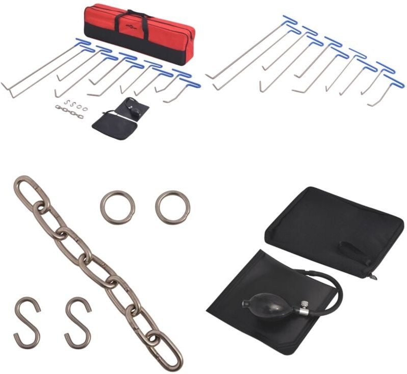Vidaxl - 16-tlg. Ausbeulwerkzeug-Set Edelstahl - Dellen Reparieren - Beule Entfernen - Ausbeulwerkzeug - Lackschutz - Au...