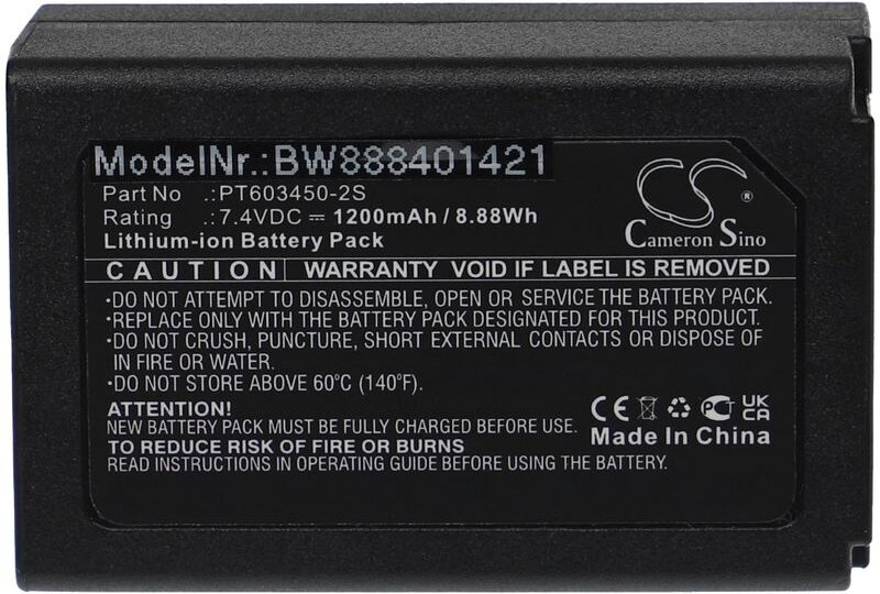 Vhbw - Akku Ersatz für Extech vpc-batt für Messgerät (1200mAh, 7,4V, Li-Ion)