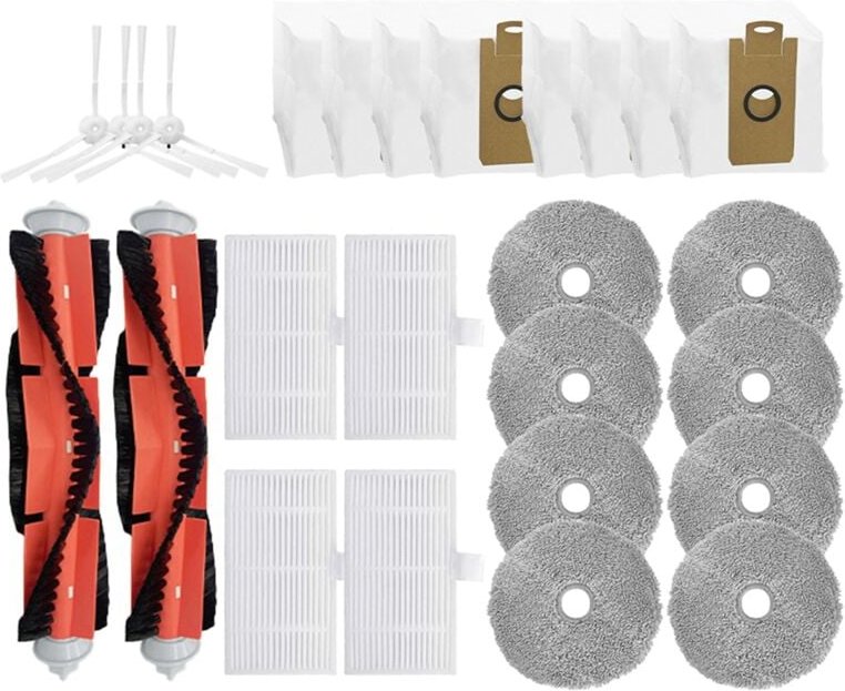 Thumbnail - Für Inic IX10 Ersatz Wichtigsten Seite Pinsel Filter Mopp Pads Staub Taschen
