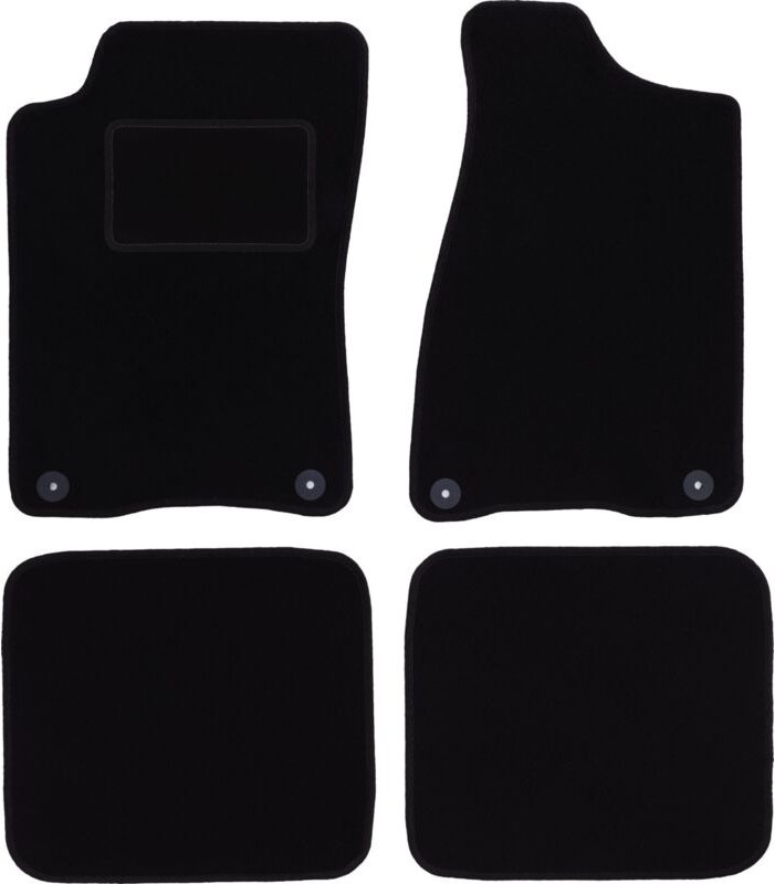 Schwarze Veloursmatten für: Audi 80 B3 Limousine (1986-1991)