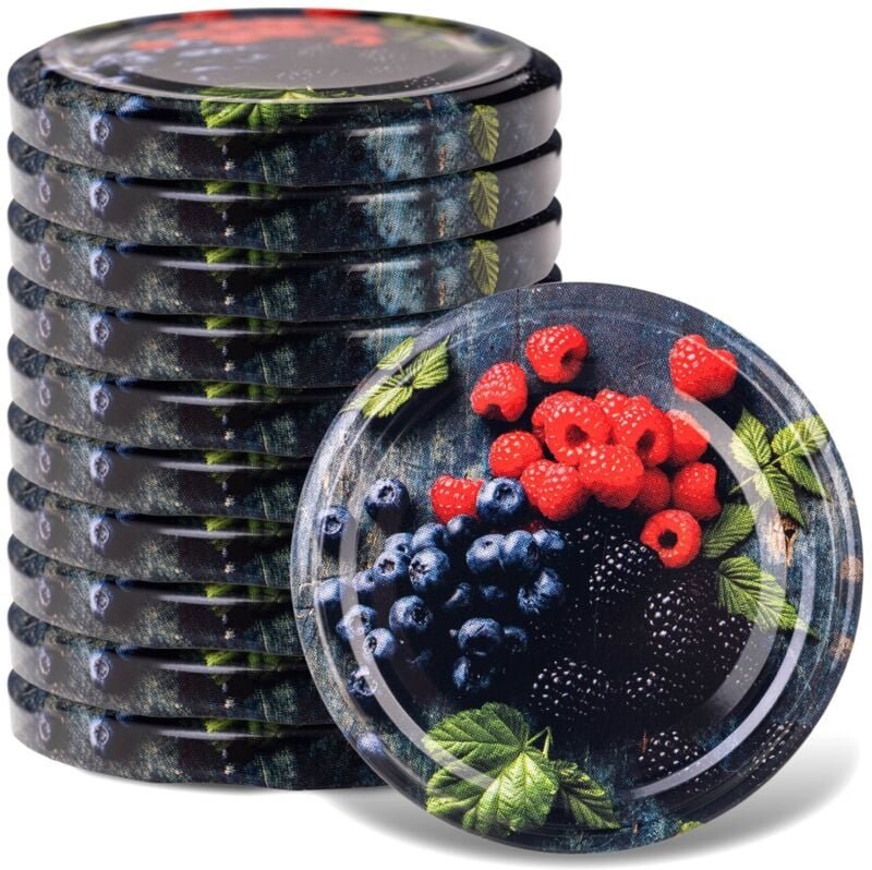 KADAX Deckel fi66 10er Pack Früchte Blaubeere Bor