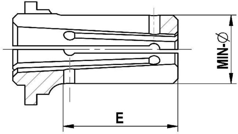 Röhm Spannhülse Min. Ø 10,5 Ausführung B - Normalausführung - 315167