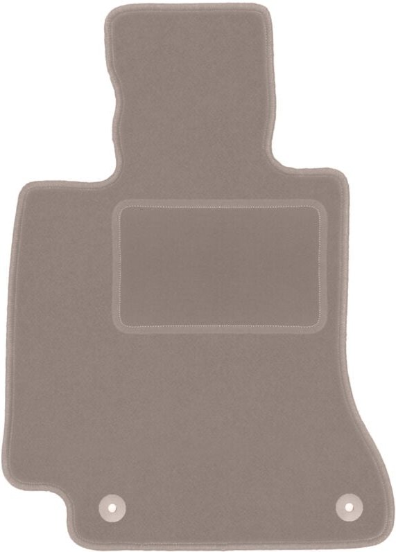 Beige Fahrermatte für: Mercedes C W205 Coupé, Cabrio (2015-)