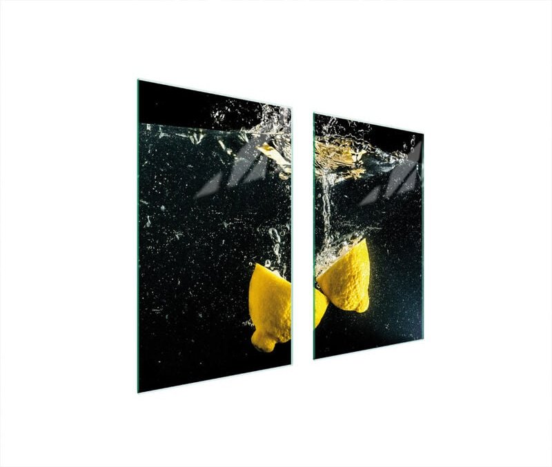 GLASSCHUTZPLATTE FÜR HERD 75x52 ZITRONE