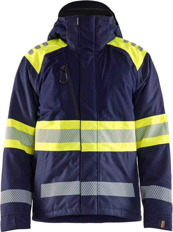 Arbeitsjacke Winter Hochsichtbarkeit Klasse 1 4480 - Marine/Gelb XS