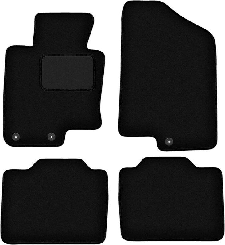 Schwarze Veloursmatten für: Kia Optima III TF Limousine (2010-2015)