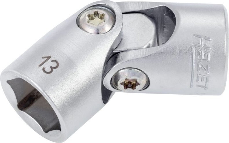 Gelenk Steckschlüsseleinsatz, Sechskant, Vierkant hohl 10 mm (3/8), Außen-Sechskant-Tractionsprofil, 13 mm - Hazet
