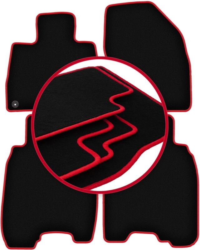 CARLUX-RED Autofußmatten für: Honda Civic VIII Fließheck (2006-2012)