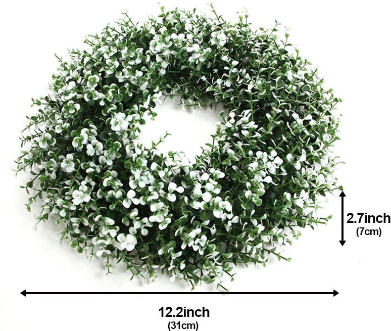 Weihnachts-Simulationsgirlande - 31x31x7cm - Farbe: Weiß