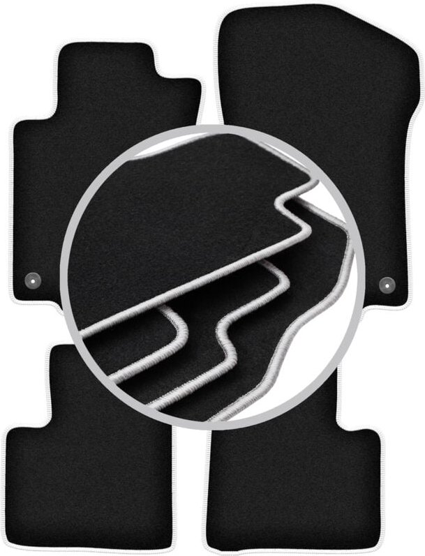 CARLUX-SILVER Autofußmatten für: Mercedes ML W164 SUV (2005-2011)