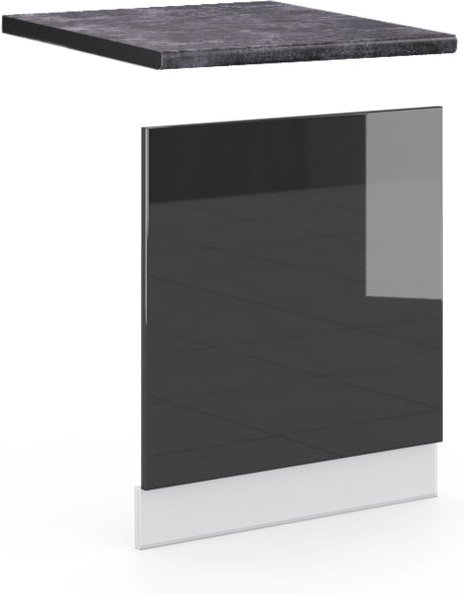 Vicco - Frontblende Fame-Line, Anthrazit Hochglanz, 60 cm , ap Anthrazit