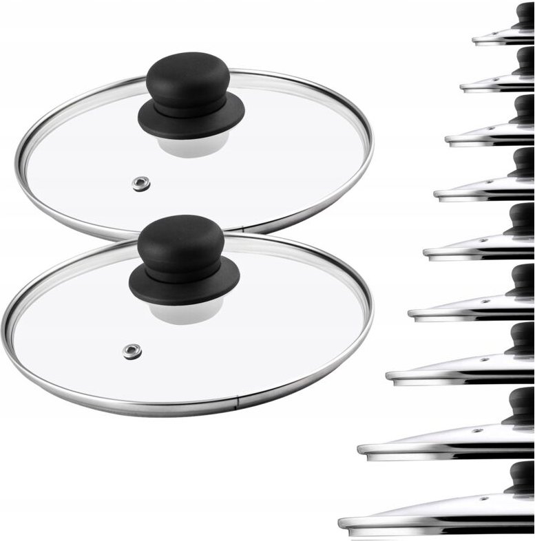 Thumbnail - Kadax - Glasdeckel 20 cm, hitzebeständig, universell, 2 Stk.