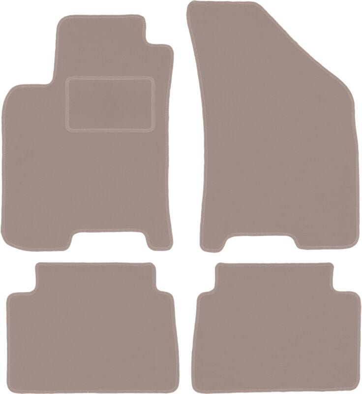 Beige Veloursmatten für: Daewoo Nubira Limousine, Kombi (1997-2012)