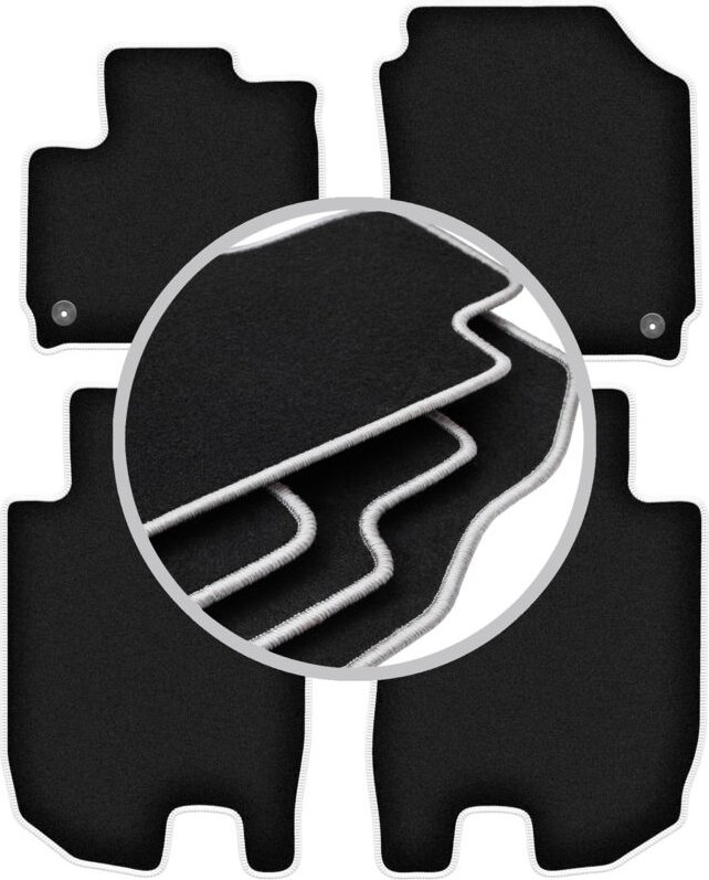 CARLUX-SILVER Autofußmatten für: Honda HR-V III Crossover (2018-)