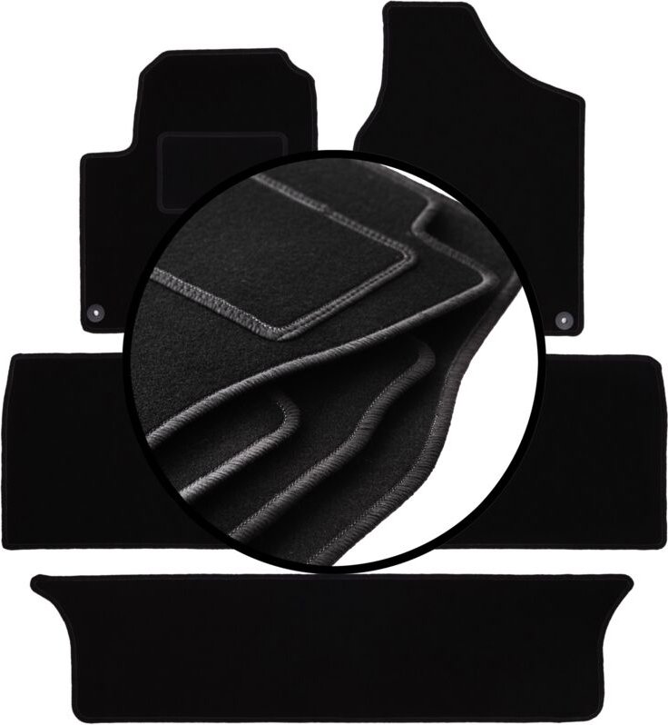 Komplettset Veloursmatten für: Volkswagen Sharan I Minivan (1995-2010)